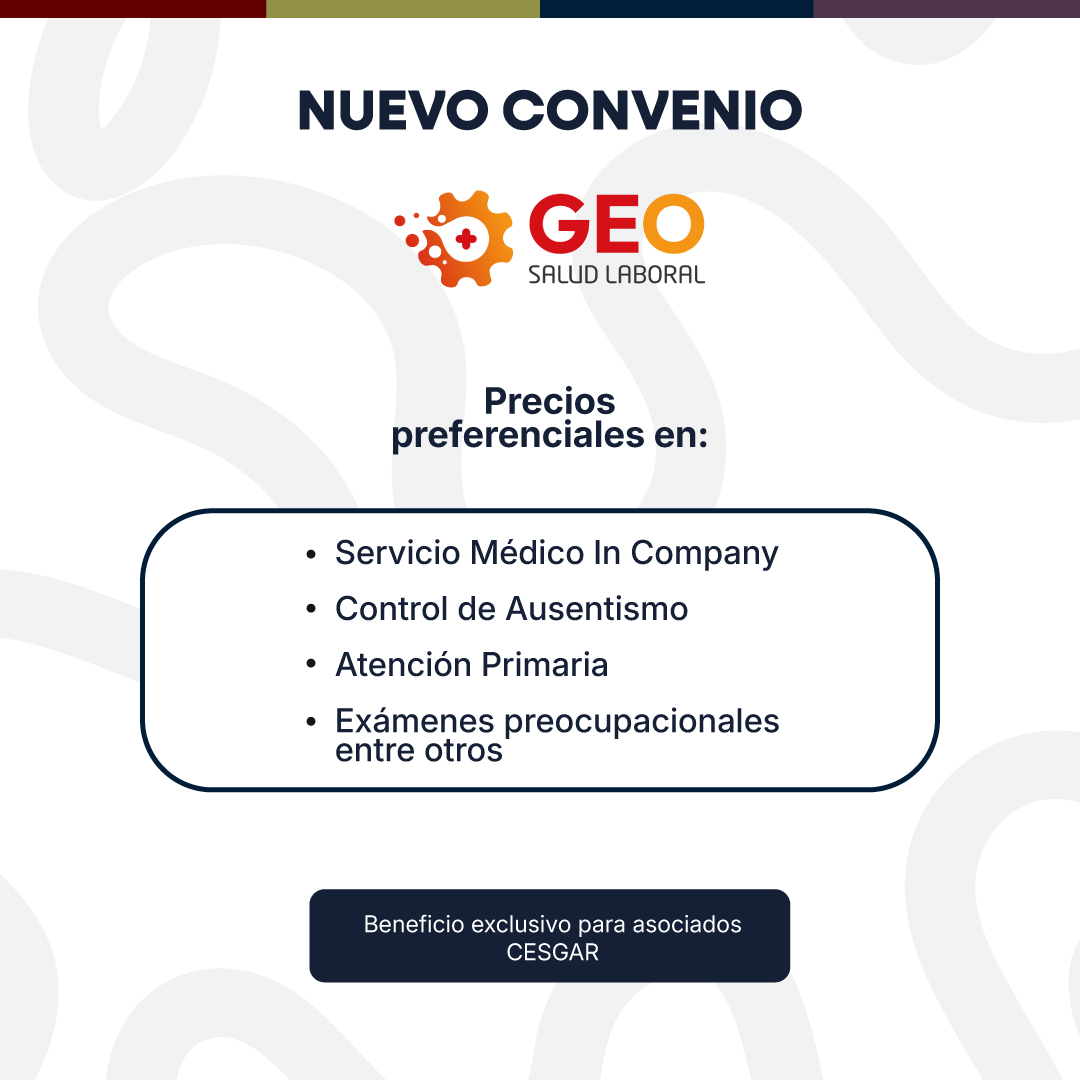 NUEVO CONVENIO: GEO Salud Laboral