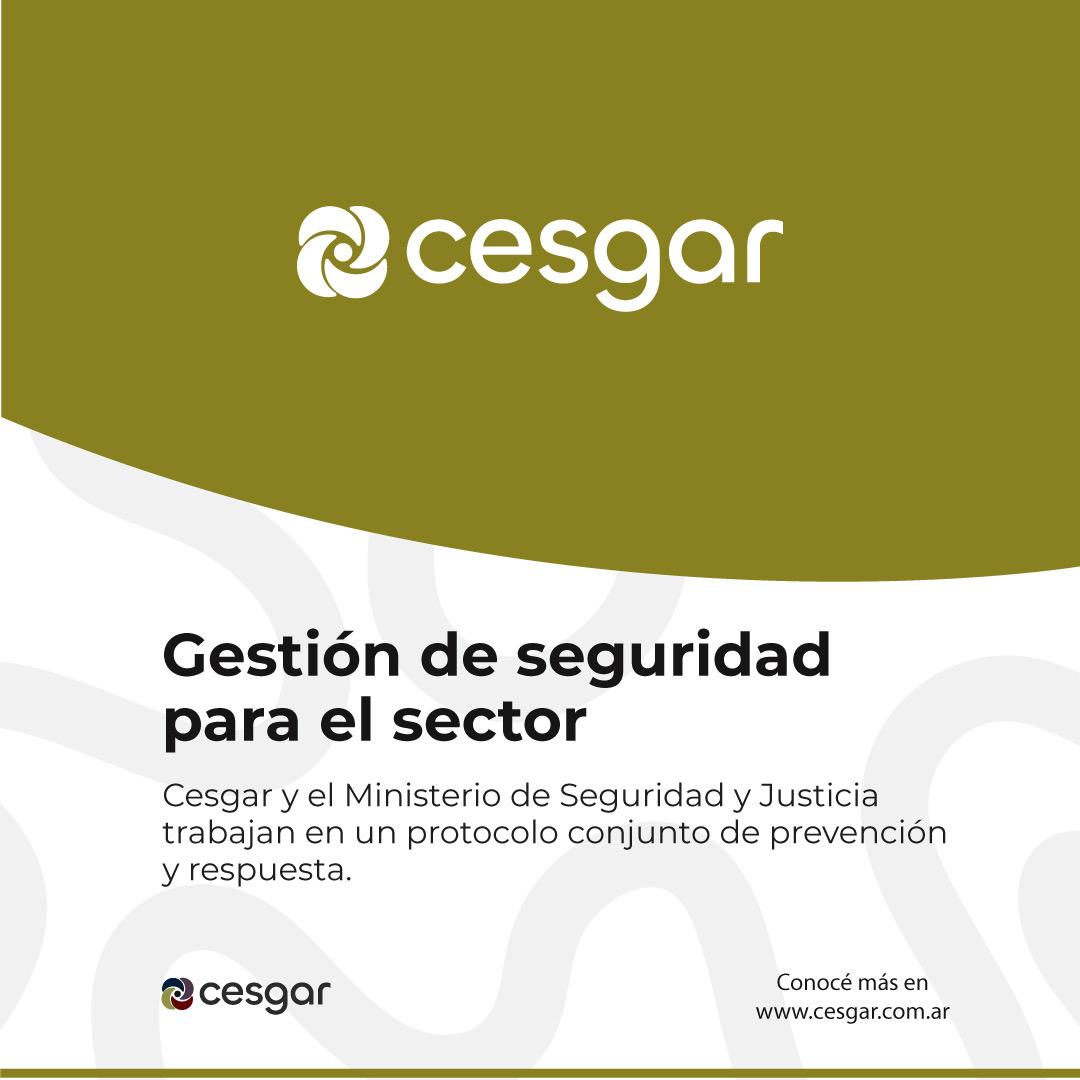 CESGAR impulsa junto al Ministerio de Seguridad un protocolo de acción ante situaciones excepcionales en el sector