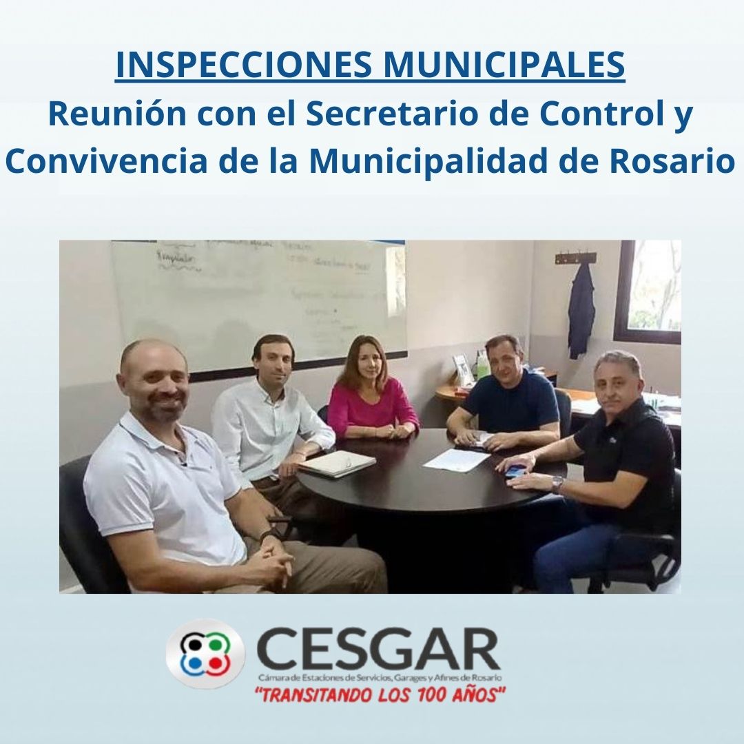 Reunión con la Secretaría de Control y Convivencia de Rosario por Inspecciones Municipales