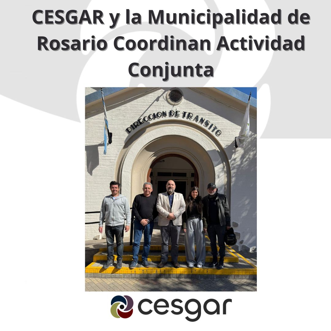 Reunión entre CESGAR y la Municipalidad de Rosario para coordinar una próxima actividad conjunta